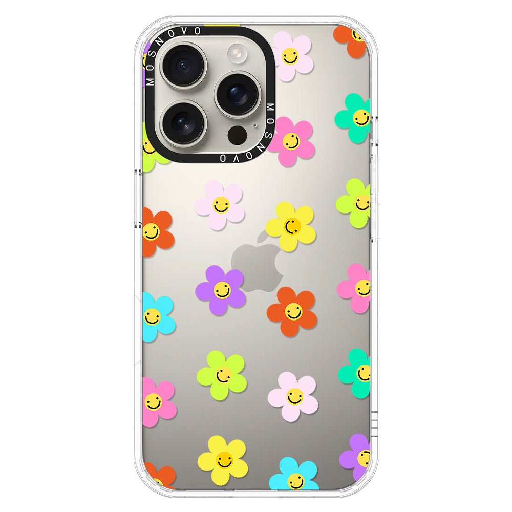 Smile Floral Phone Case - iPhone 16 Pro Max Case