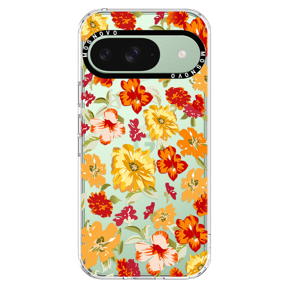 70s Boho Yellow Flower Phone Case - Google Pixel 9 Case