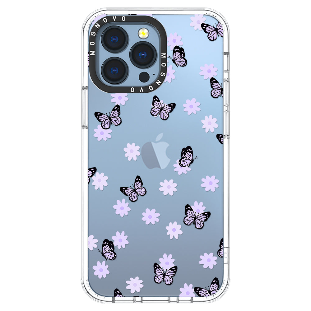 Lilac Butterfly Phone Case - iPhone 13 Pro Case