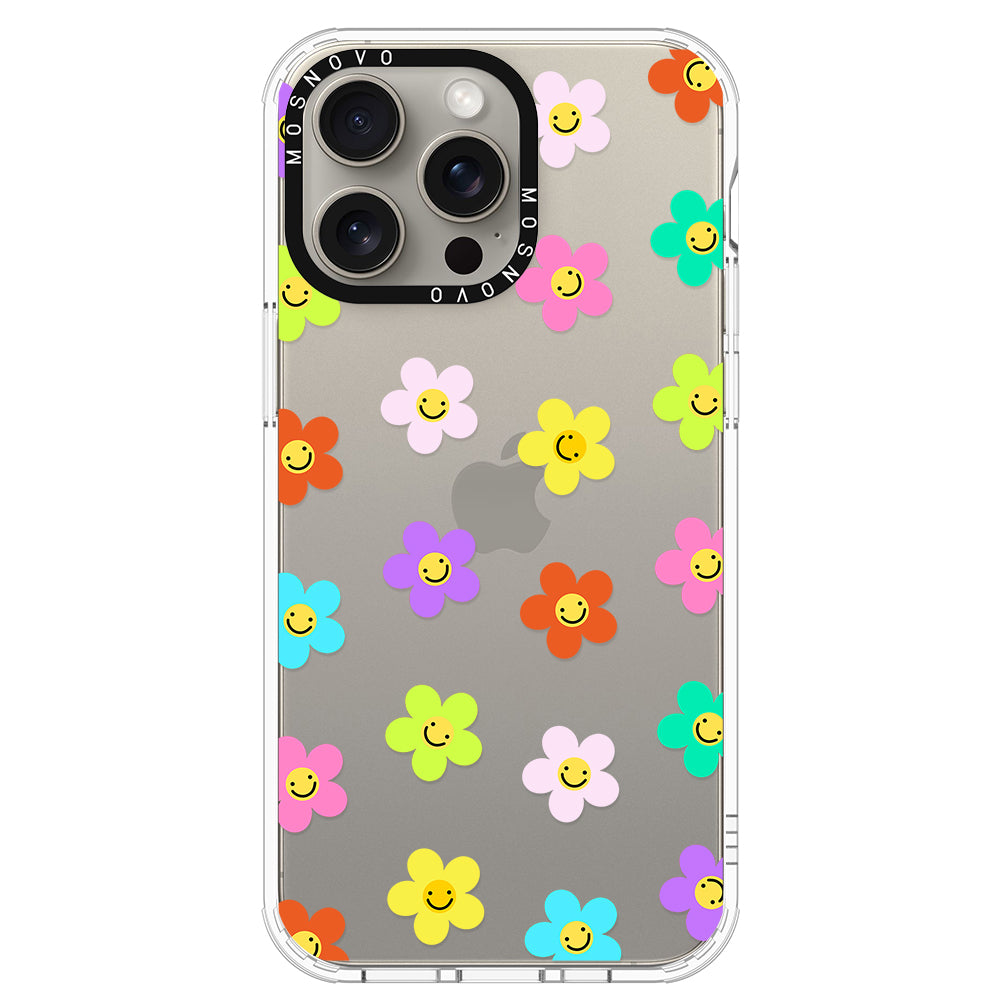 Smile Floral Phone Case - iPhone 15 Pro Max Case