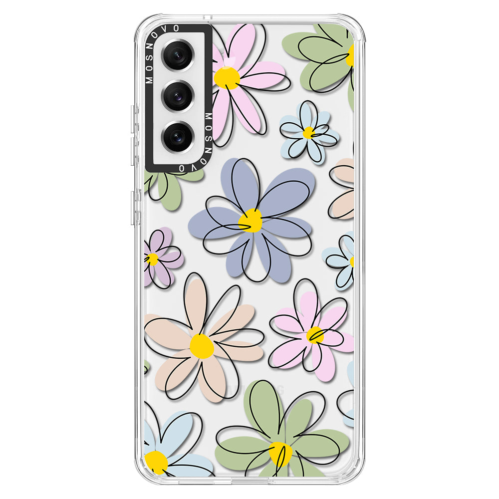 Linear Blooms Phone Case - Samsung Galaxy S21 FE Case