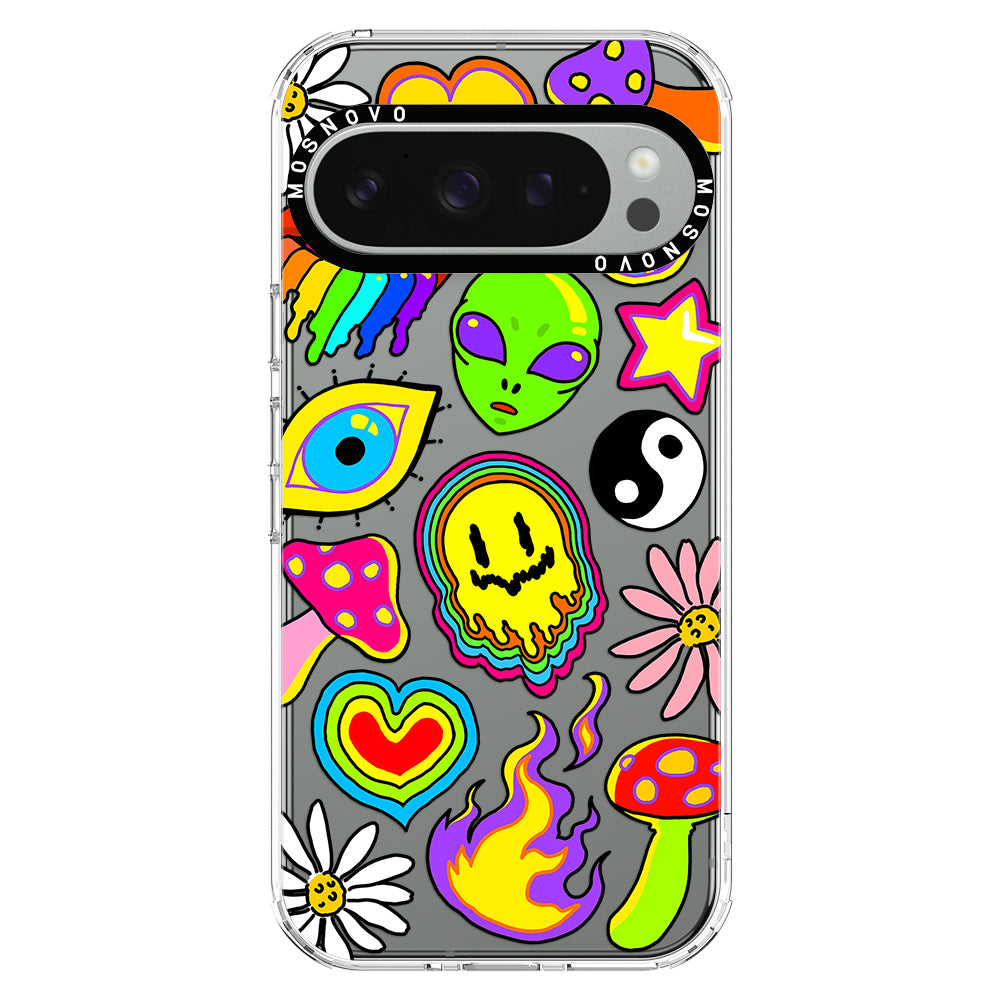 Hippie Sticker Phone Case - Google Pixel 9 Pro XL Case