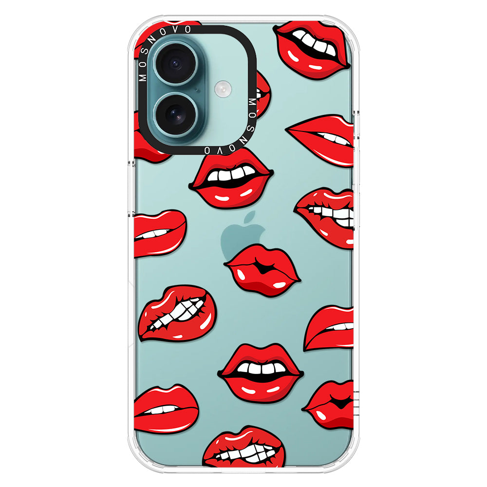 Hot Lips Phone Case - iPhone 16 Plus Case - MOSNOVO