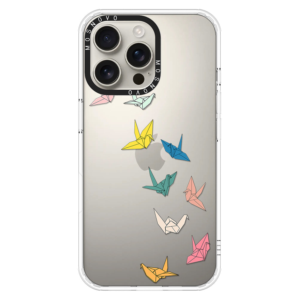 Paper Crane Phone Case - iPhone 16 Pro Max Case - MOSNOVO