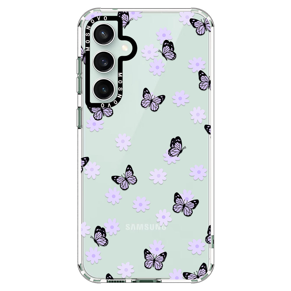 Lilac Butterfly Phone Case - Samsung Galaxy S23 FE Case