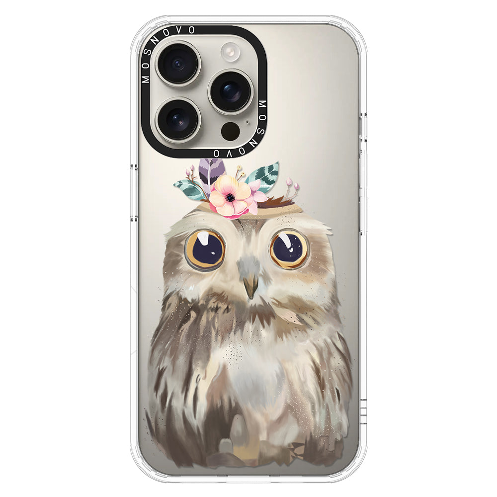 Cute Owl Phone Case - iPhone 16 Pro Max Case - MOSNOVO