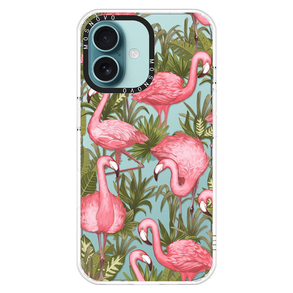 Jungle Flamingo Phone Case - iPhone 16 Plus Case - MOSNOVO