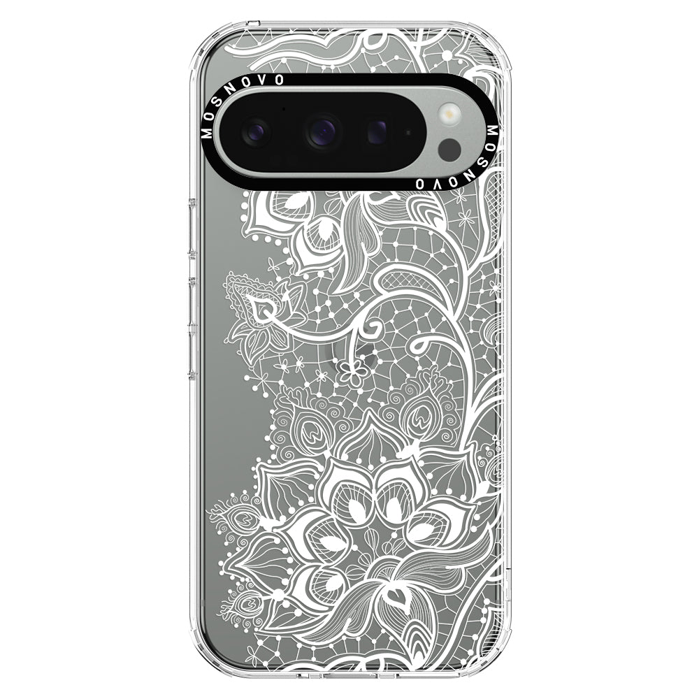 White Lotus Henna Phone Case - Google Pixel 9 Pro Case