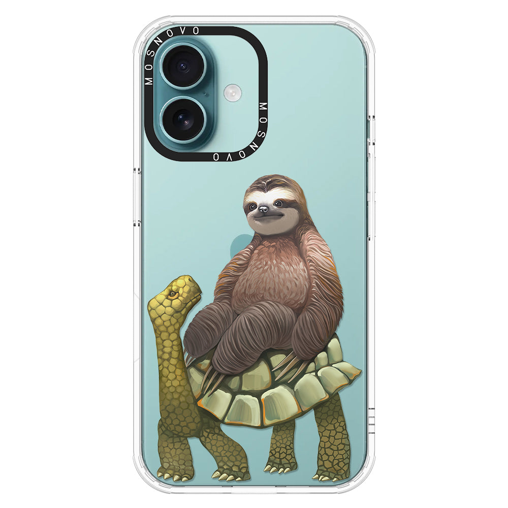 Sloth Turtle Phone Case - iPhone 16 Plus Case - MOSNOVO