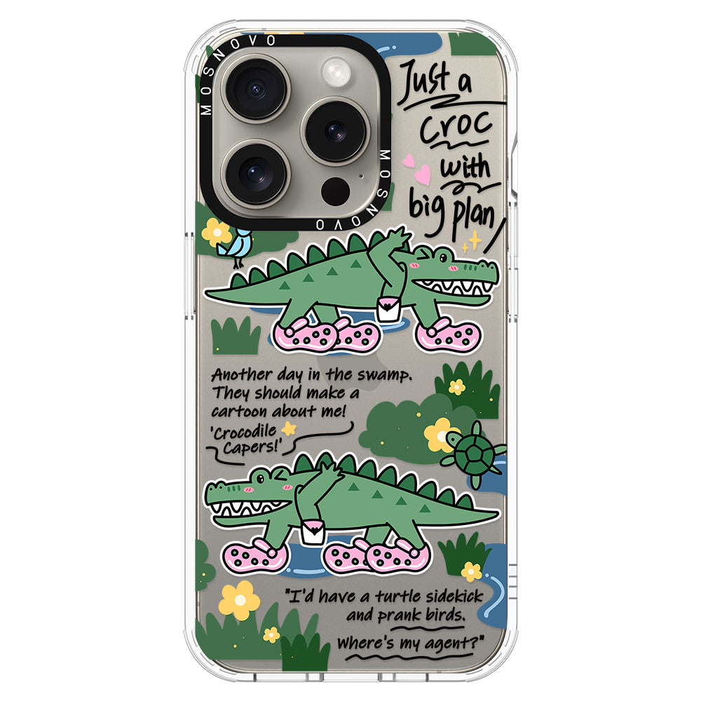 Croc with Big Plan Phone Case - iPhone 15 Pro Case