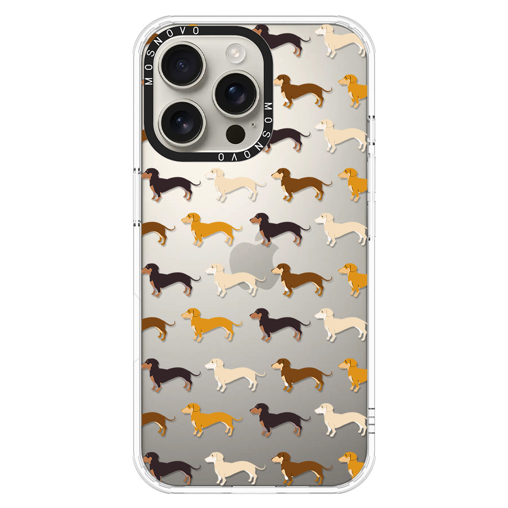 Cute Dachshund Phone Case - iPhone 16 Pro Max Case - MOSNOVO