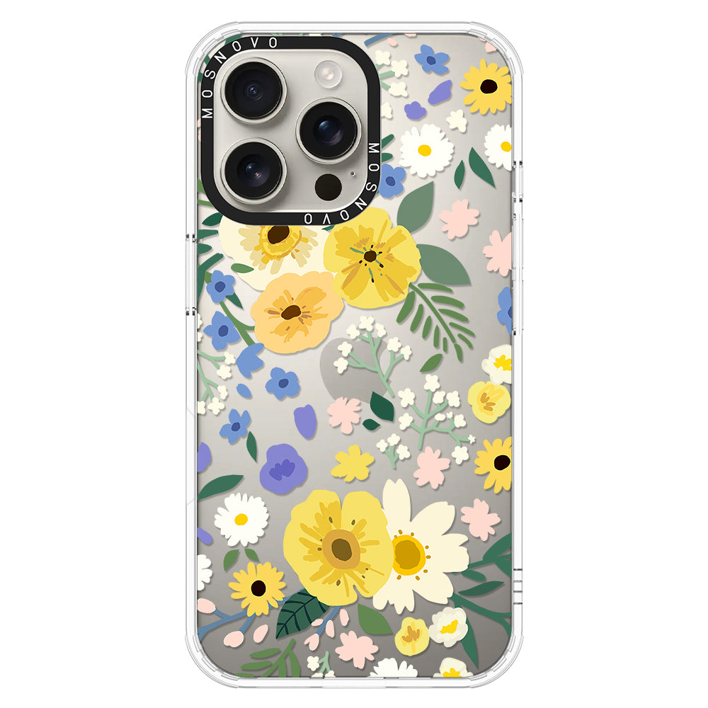 Spring Wild Floral Phone Case - iPhone 16 Pro Max Case - MOSNOVO