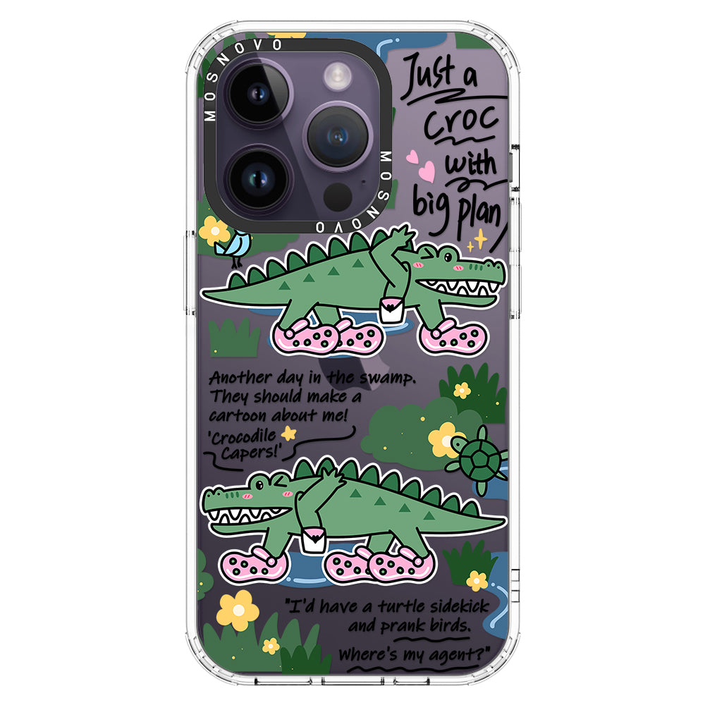 Croc with Big Plan Phone Case - iPhone 14 Pro Case