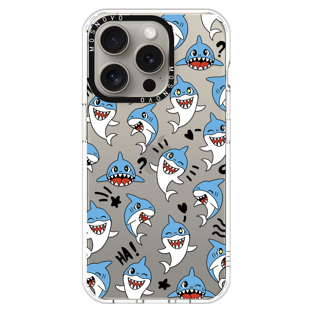 Cute Sharks Phone Case - iPhone 15 Pro Case