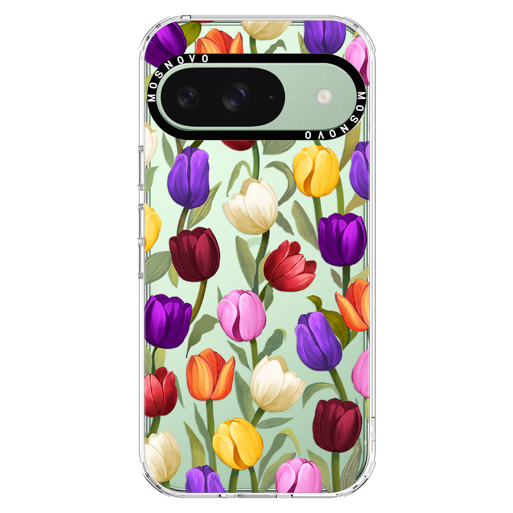 Colorful Tulips Phone Case - Google Pixel 9 Case