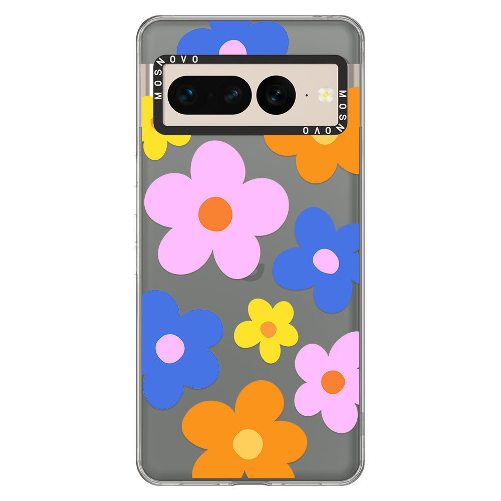 60's Groovy Flower Phone Case - Google Pixel 7 Pro Case