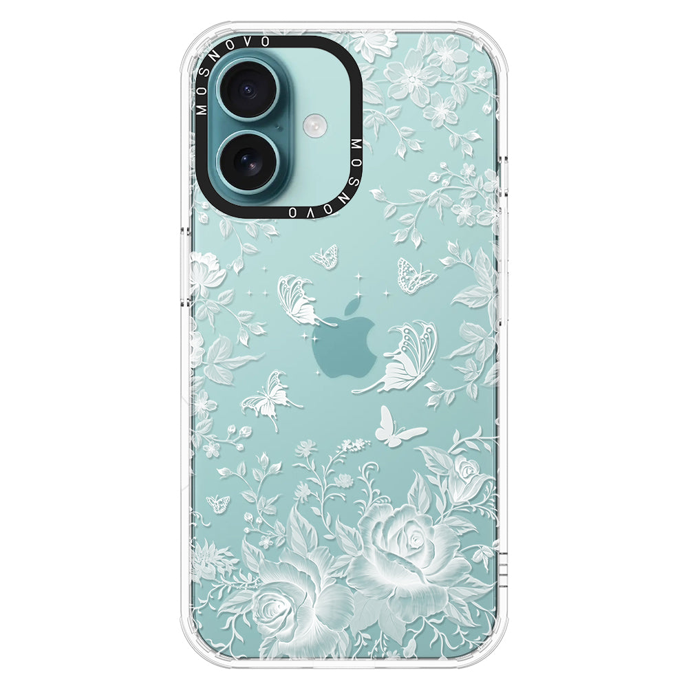 Fairy White Garden Phone Case - iPhone 16 Plus Case - MOSNOVO