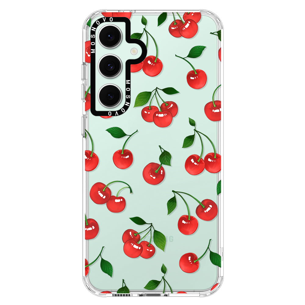 Poppy Cherry Phone Case - Samsung Galaxy S24 FE Case - MOSNOVO