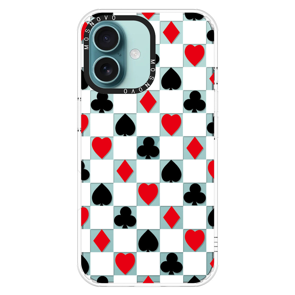 Checker Poker Phone Case - iPhone 16 Case - MOSNOVO