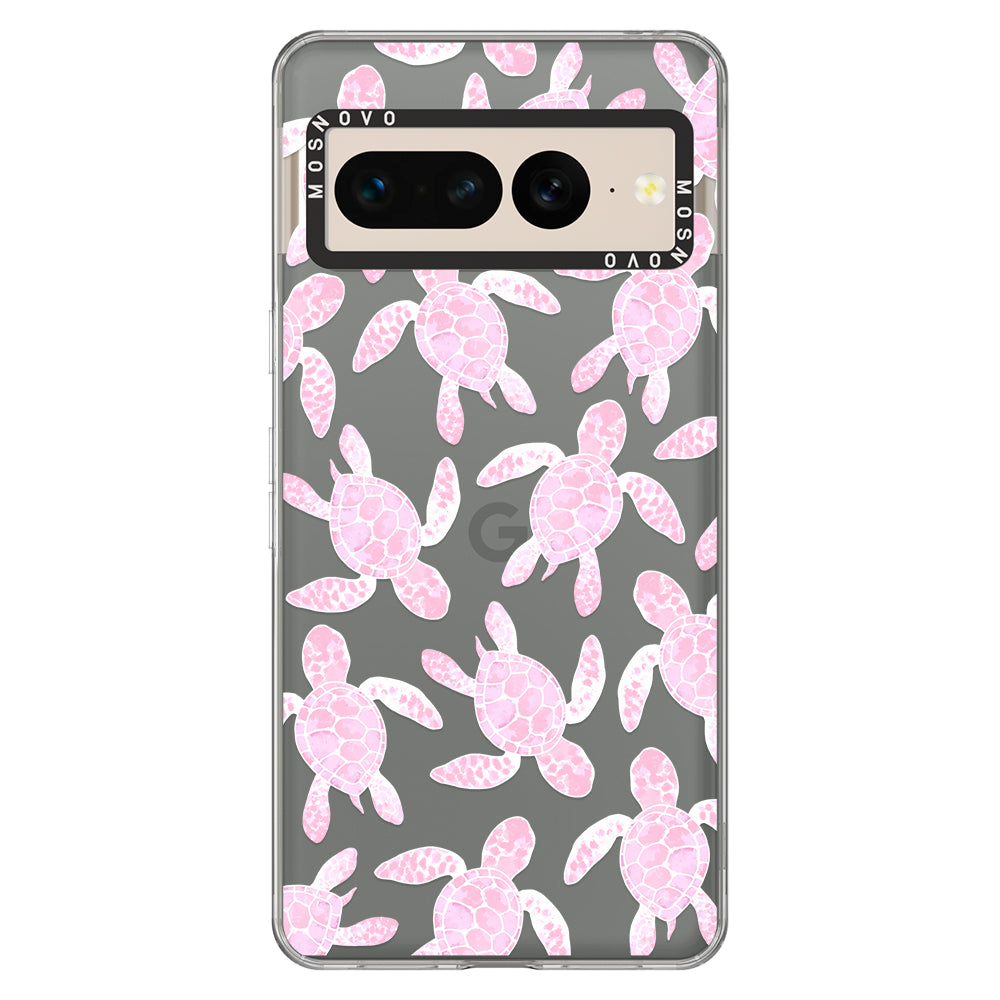 Pink Turtle Phone Case - Google Pixel 7 Pro Case