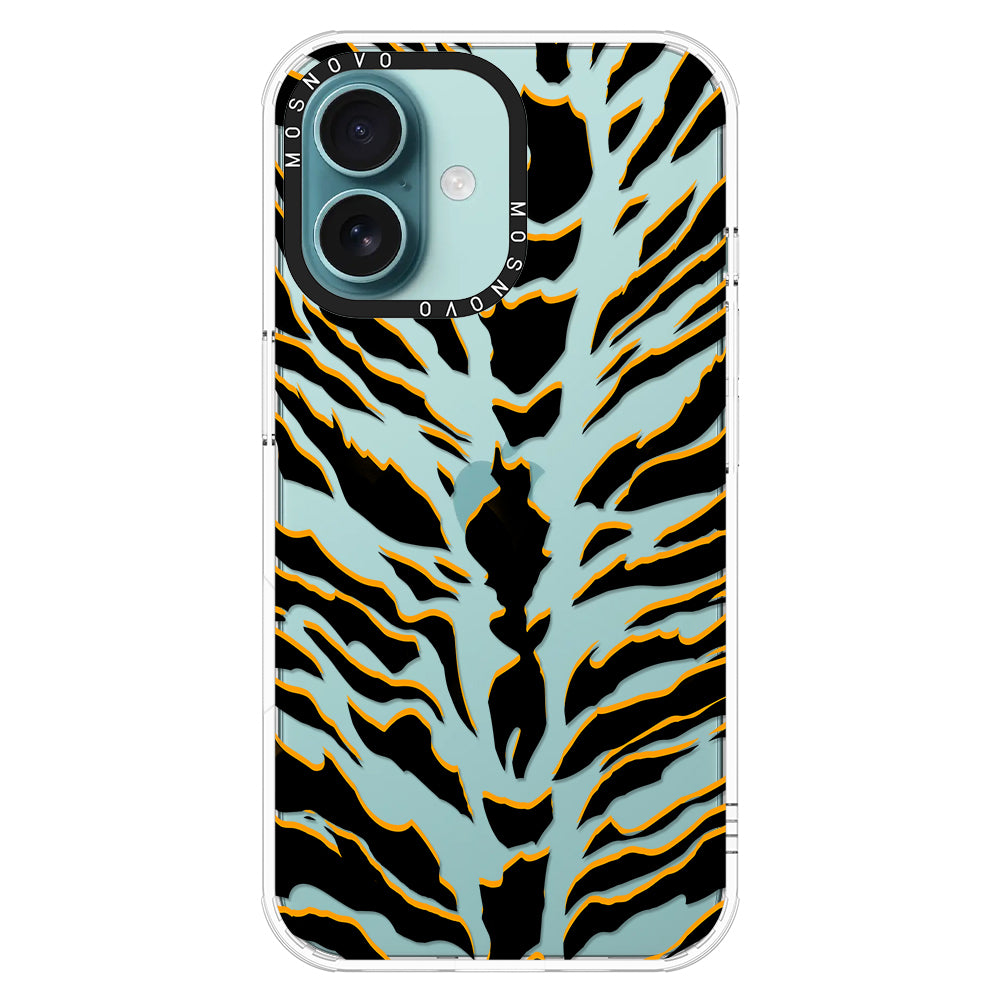 Tiger Print Phone Case - iPhone 16 Plus Case - MOSNOVO