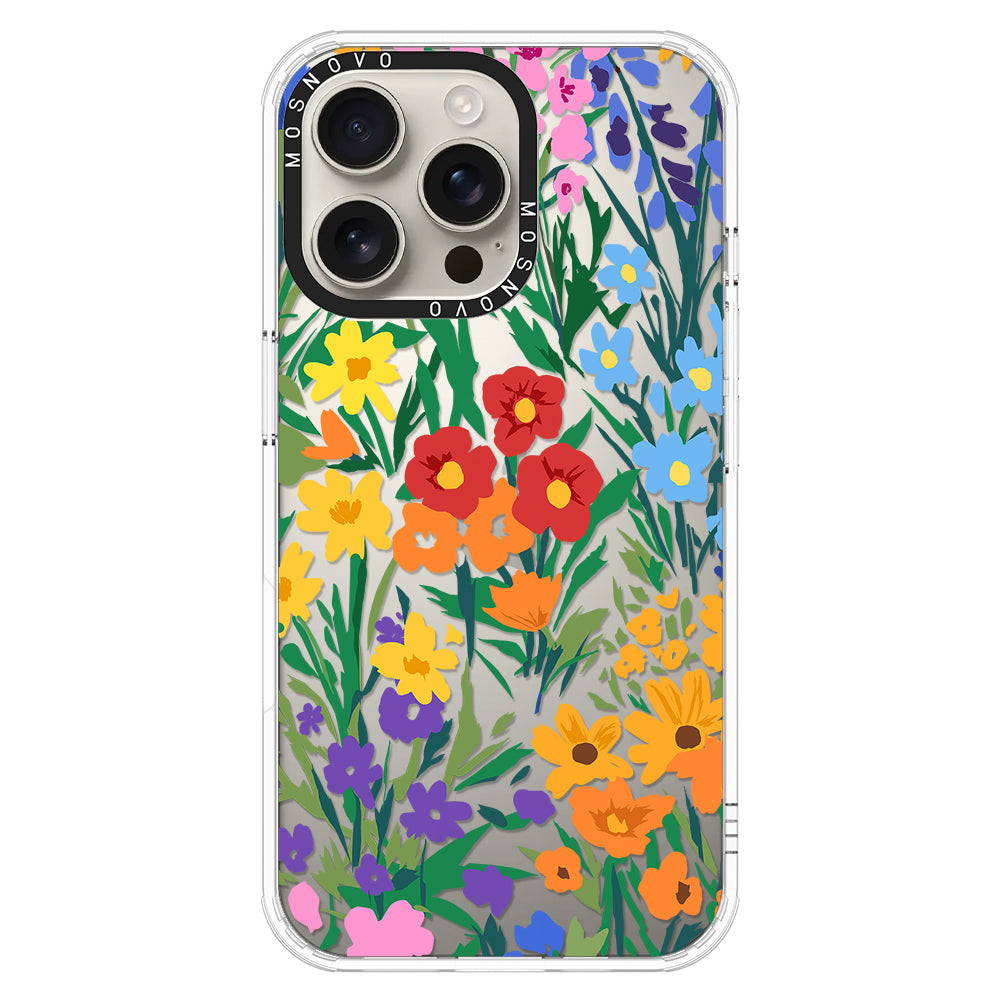 Spring Botanical Flower Floral Phone Case - iPhone 16 Pro Max Case - MOSNOVO