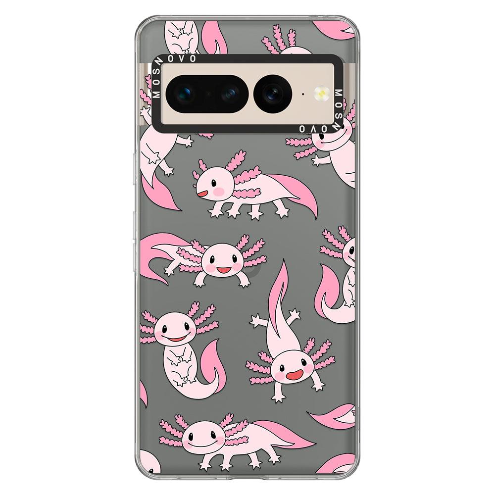 Pink Axolotl Phone Case - Google Pixel 7 Pro Case