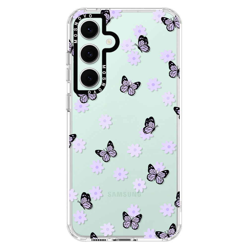 Lilac Butterfly Phone Case - Samsung Galaxy S24 FE Case