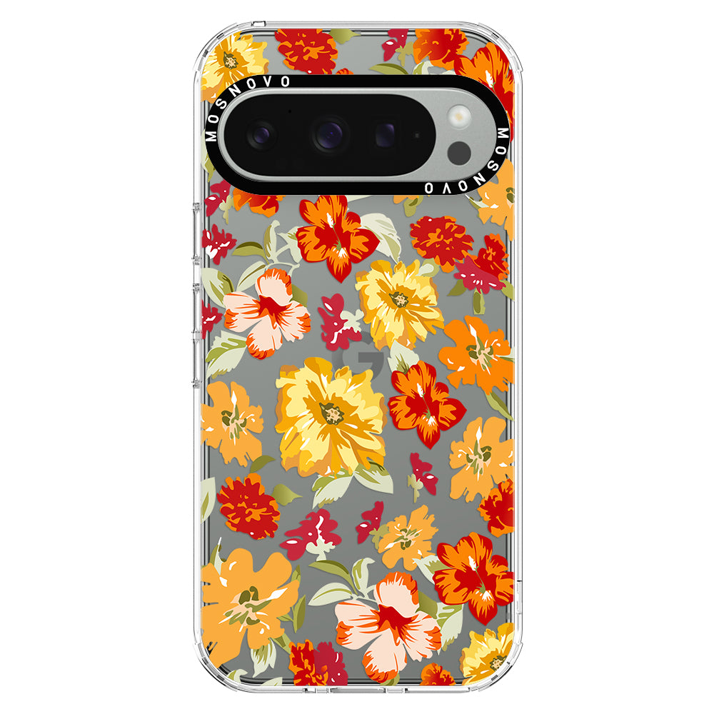 70s Boho Yellow Flower Phone Case - Google Pixel 9 Pro XL Case