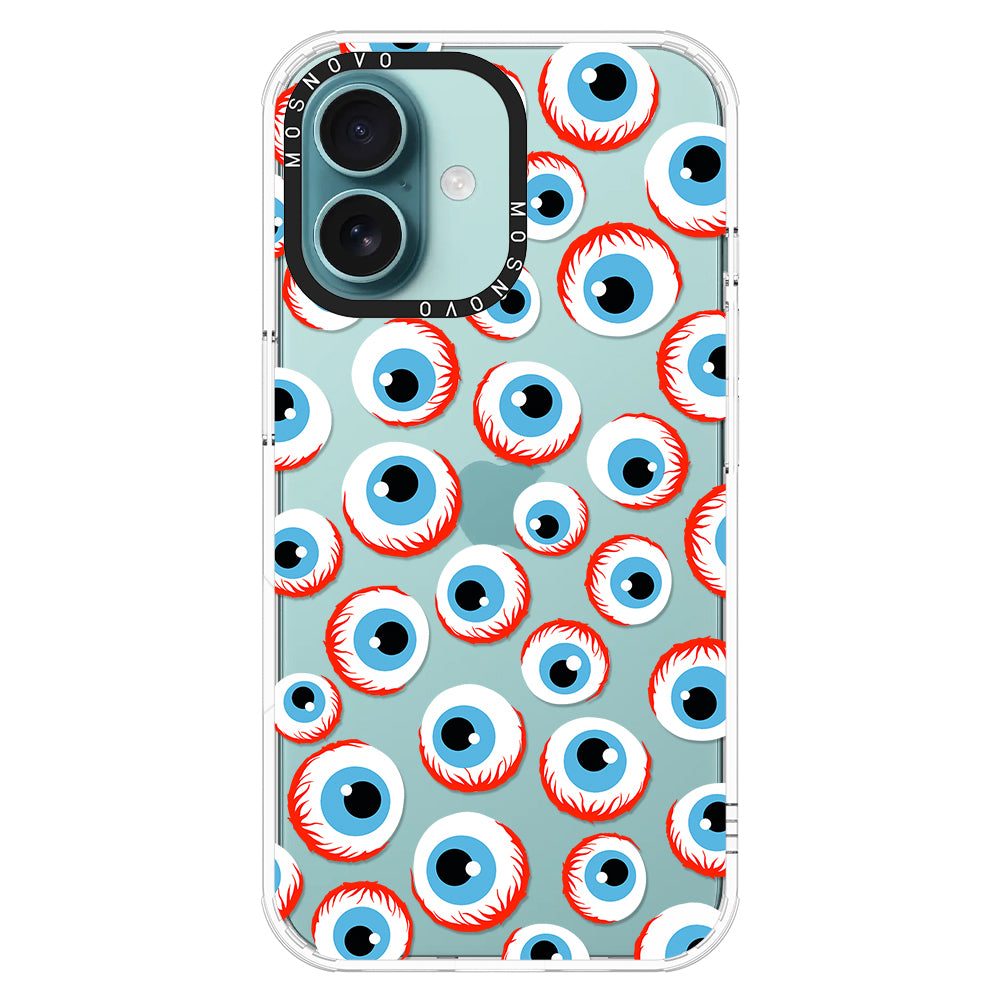 Scary Eyeball Phone Case - iPhone 16 Plus Case - MOSNOVO