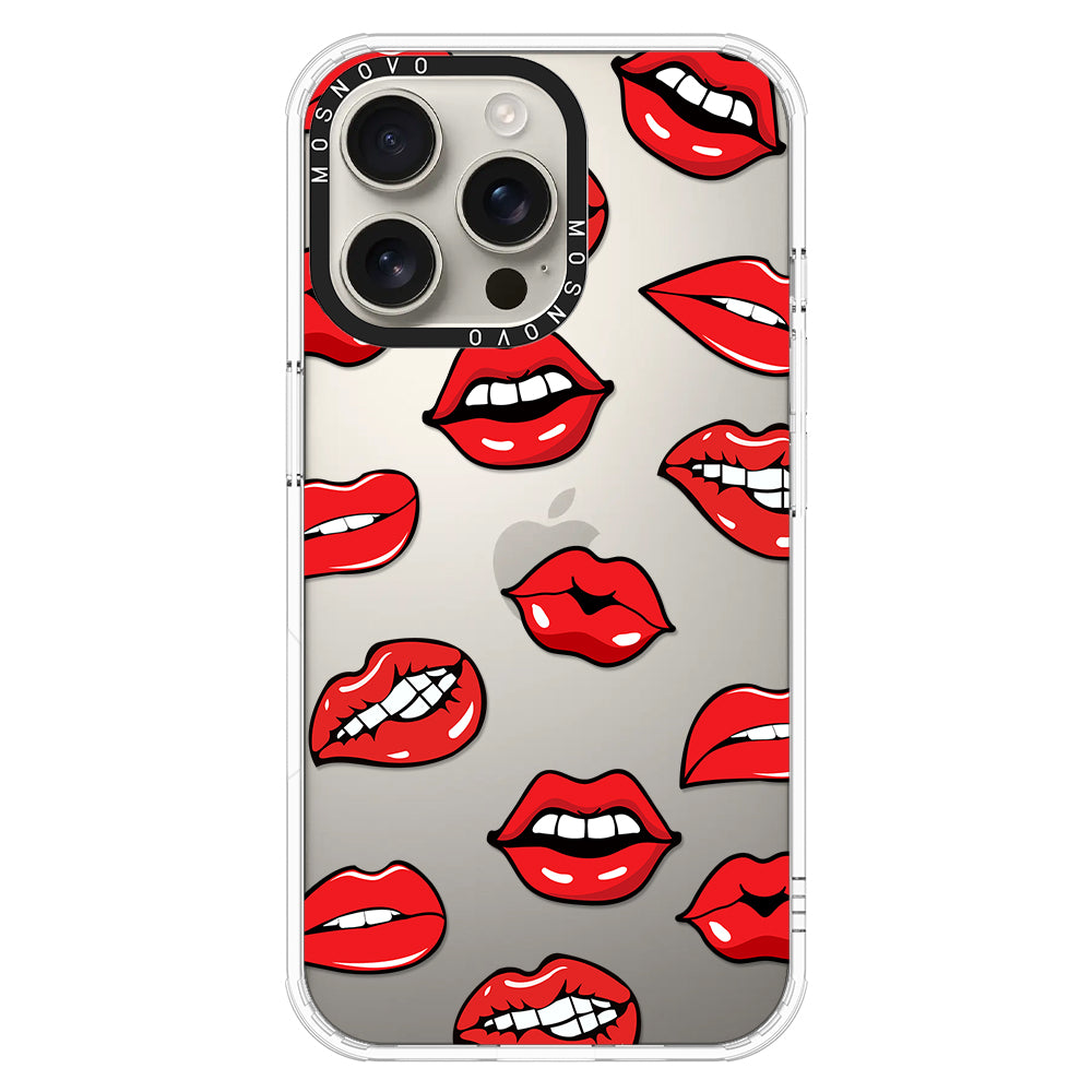 Hot Lips Phone Case - iPhone 16 Pro Max Case - MOSNOVO