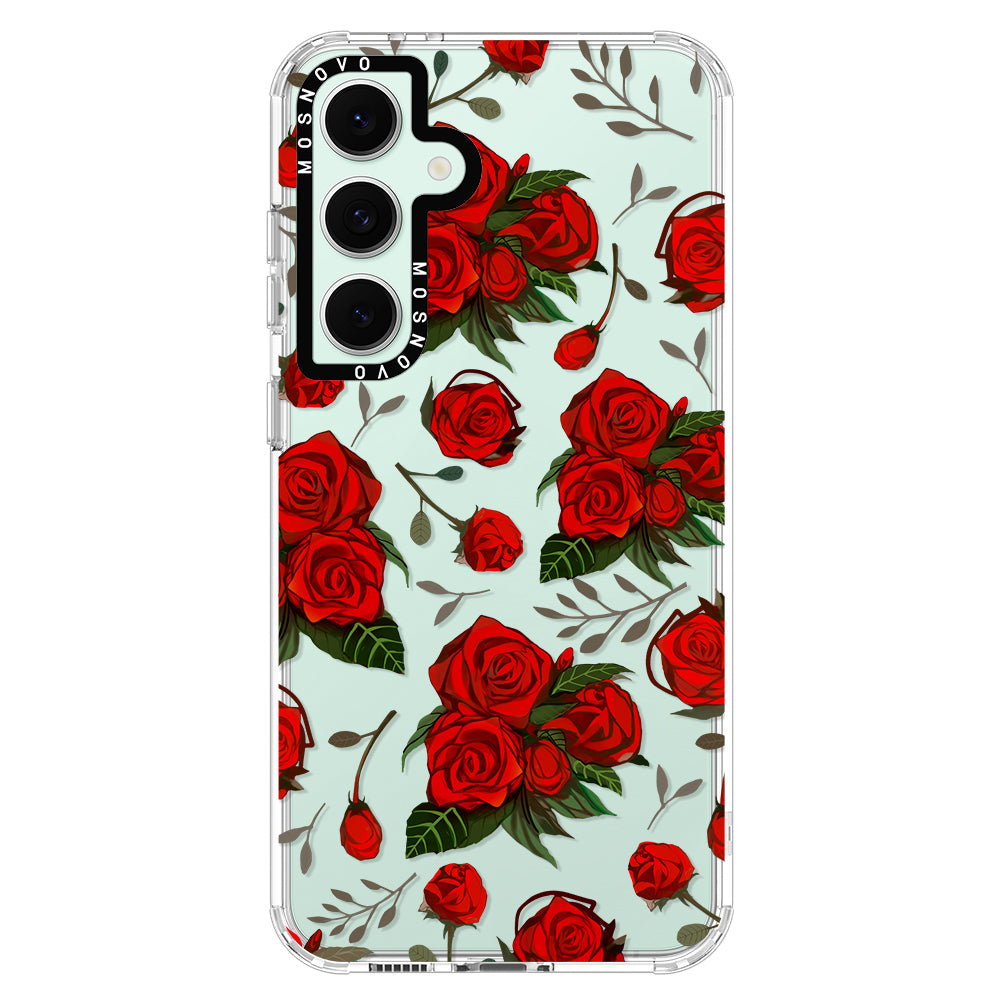 Simply Red Roses Phone Case - Samsung Galaxy S24 FE Case - MOSNOVO