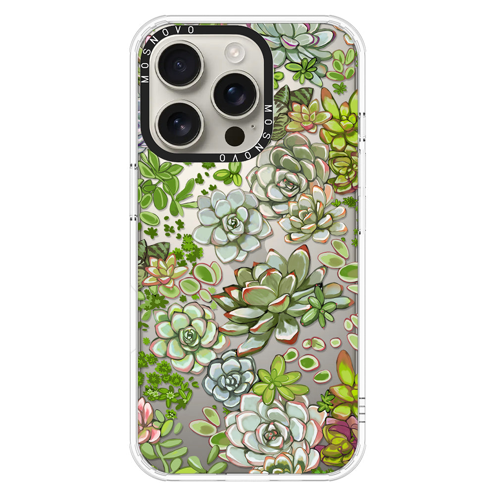 Succulent Phone Case - iPhone 16 Pro Case - MOSNOVO