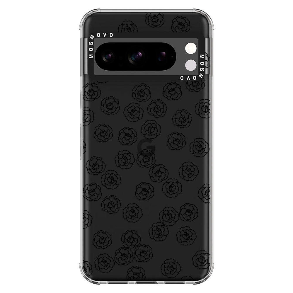 Linear Camelia Flower Phone Case - Google Pixel 8 Pro Case