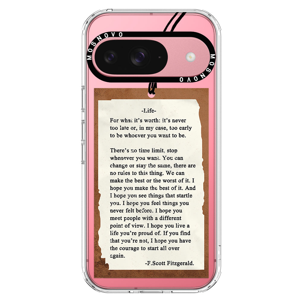 Life Quote Phone Case - Google Pixel 9 Case