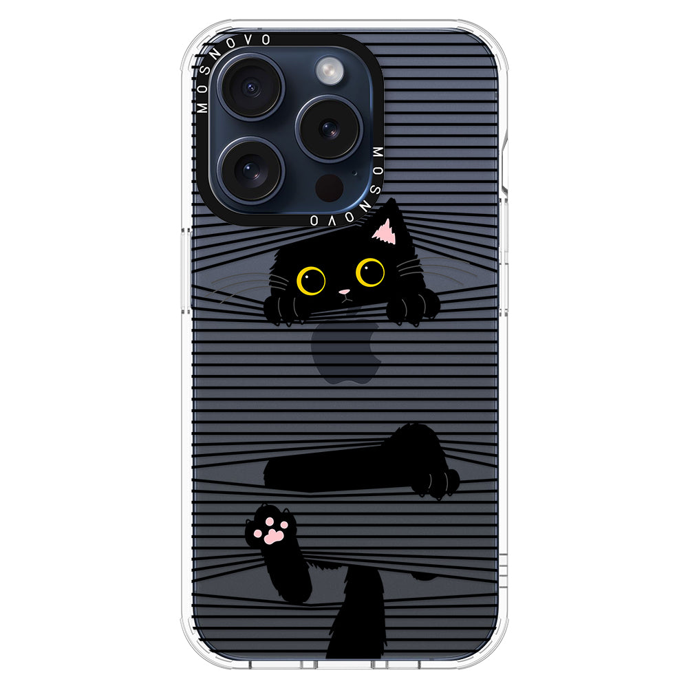 Hidden Black Cat Phone Case - iPhone 15 Pro Case