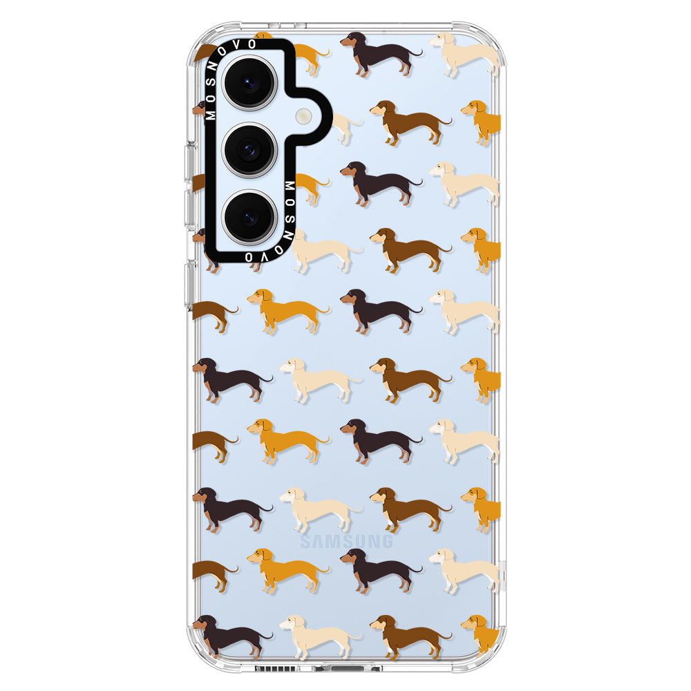 Cute Dachshund Phone Case - Samsung Galaxy S24 FE Case - MOSNOVO