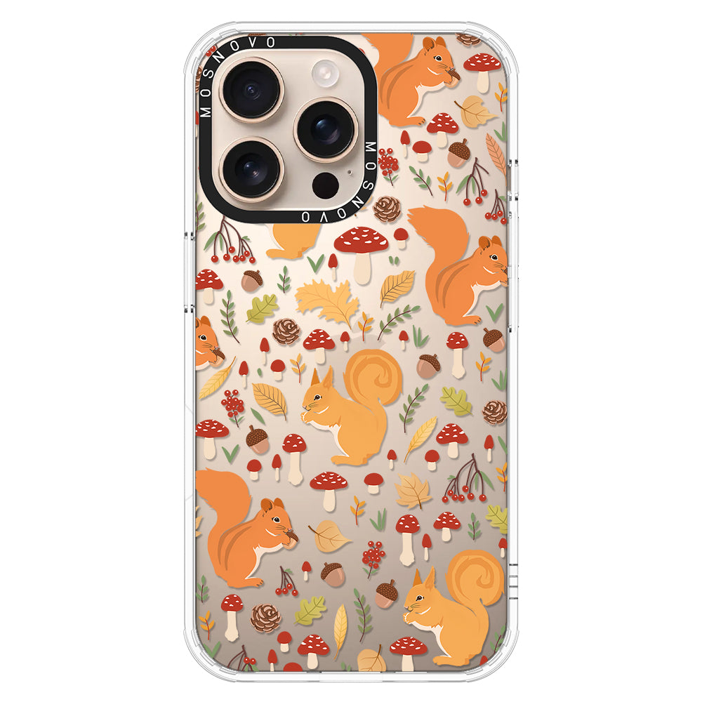 Autumn Squirrel Phone Case - iPhone 16 Pro Max Case - MOSNOVO