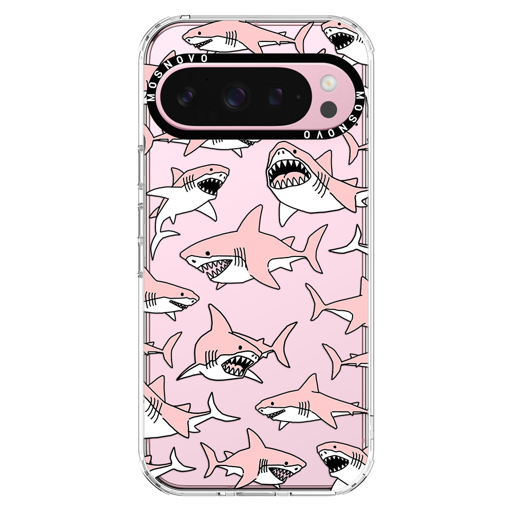 Pink Shark Phone Case - Google Pixel 9 Pro Case