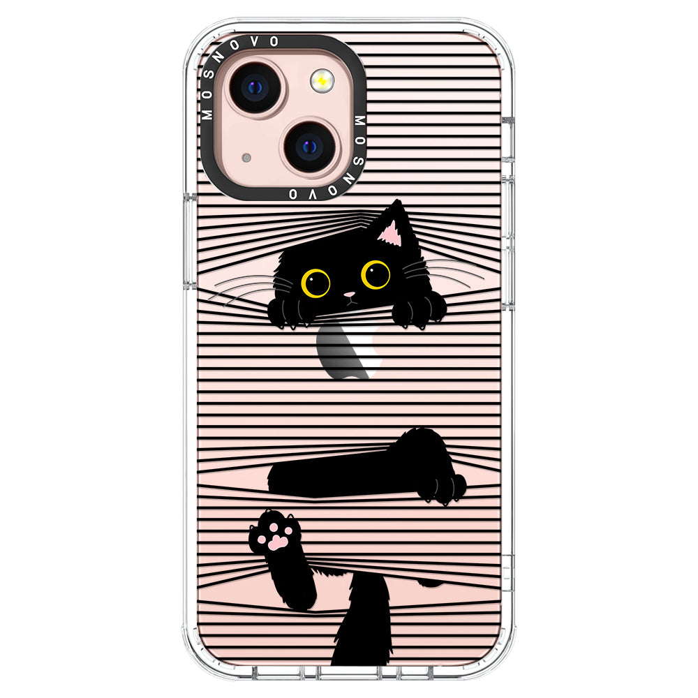 Hidden Black Cat Phone Case - iPhone 13 Case