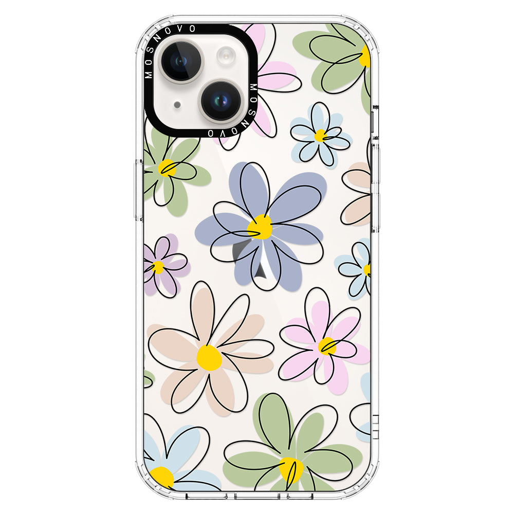 Linear Blooms Phone Case - iPhone 14 Plus Case