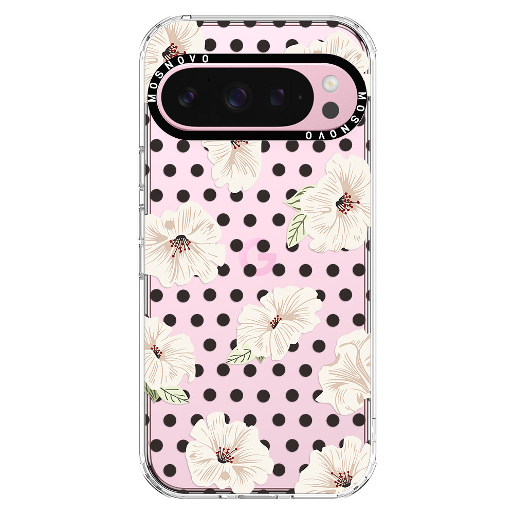 Vintage Hibiscus Flower Phone Case - Google Pixel 9 Pro XL Case