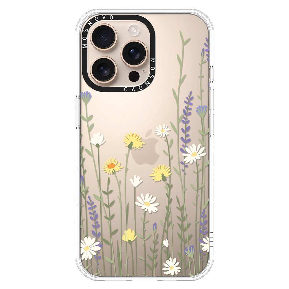 Wild Meadow Floral Phone Case - iPhone 16 Pro Max Case - MOSNOVO