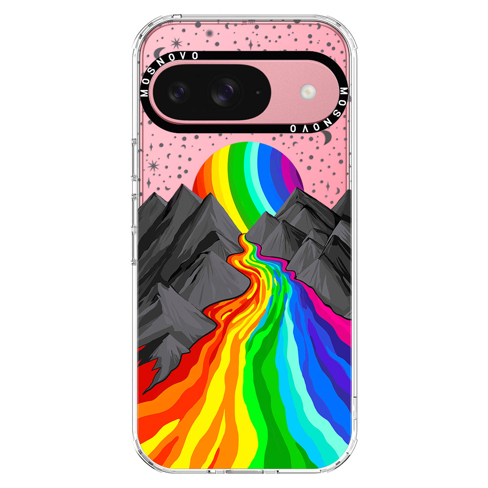 Rainbow Volcano Phone Case - Google Pixel 9 Case