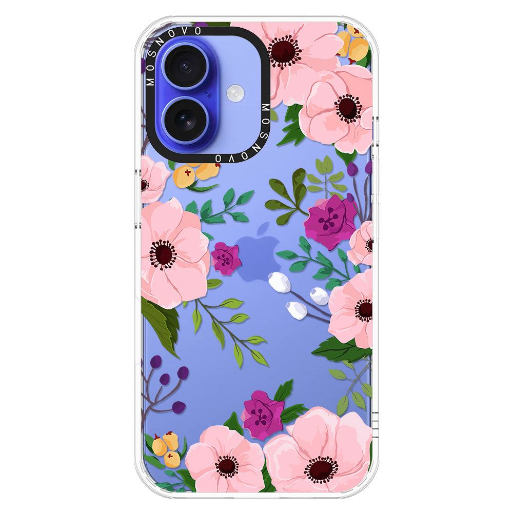 Watercolor Floral Phone Case - iPhone 16 Case - MOSNOVO