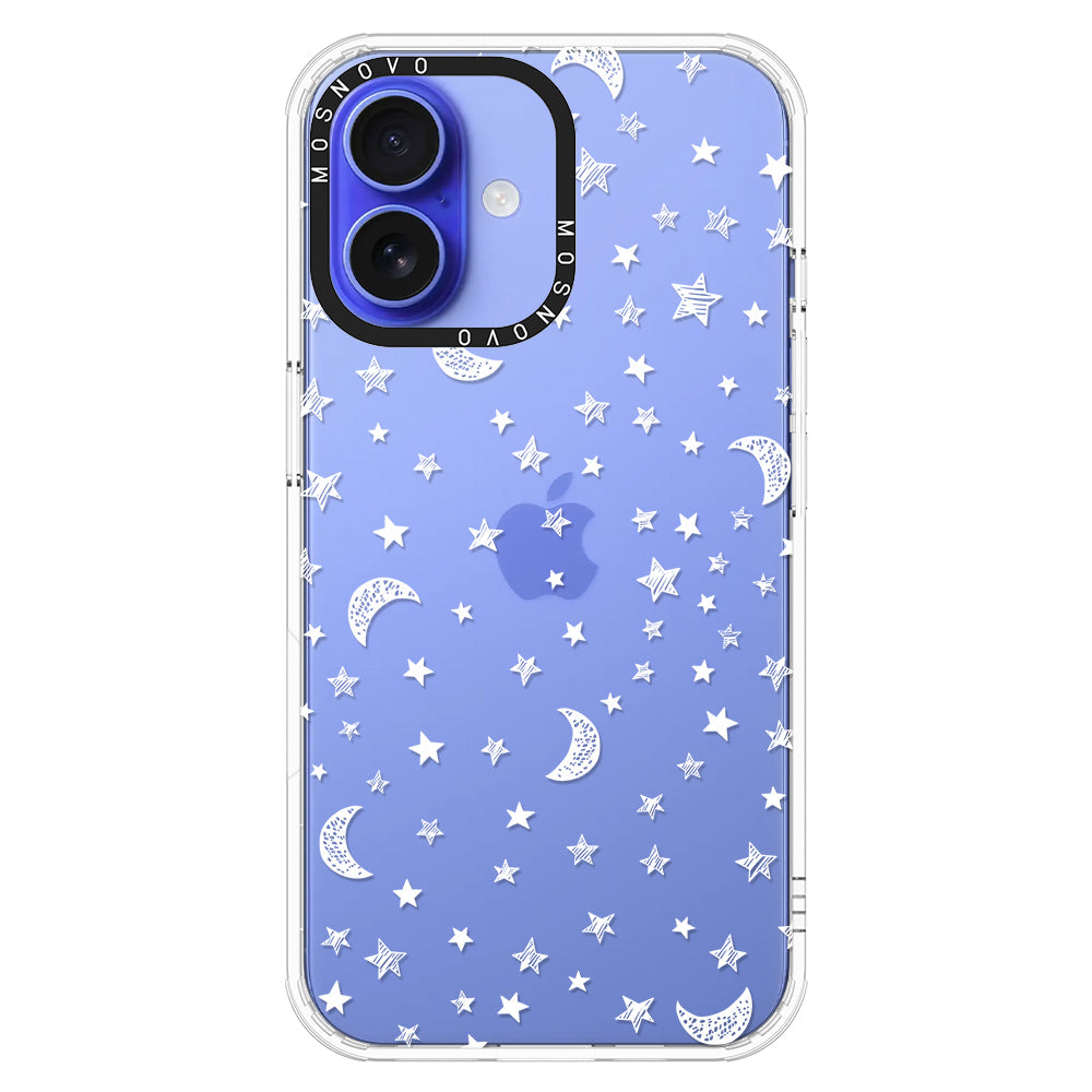 Night Moon Sky Phone Case - iPhone 16 Plus Case - MOSNOVO