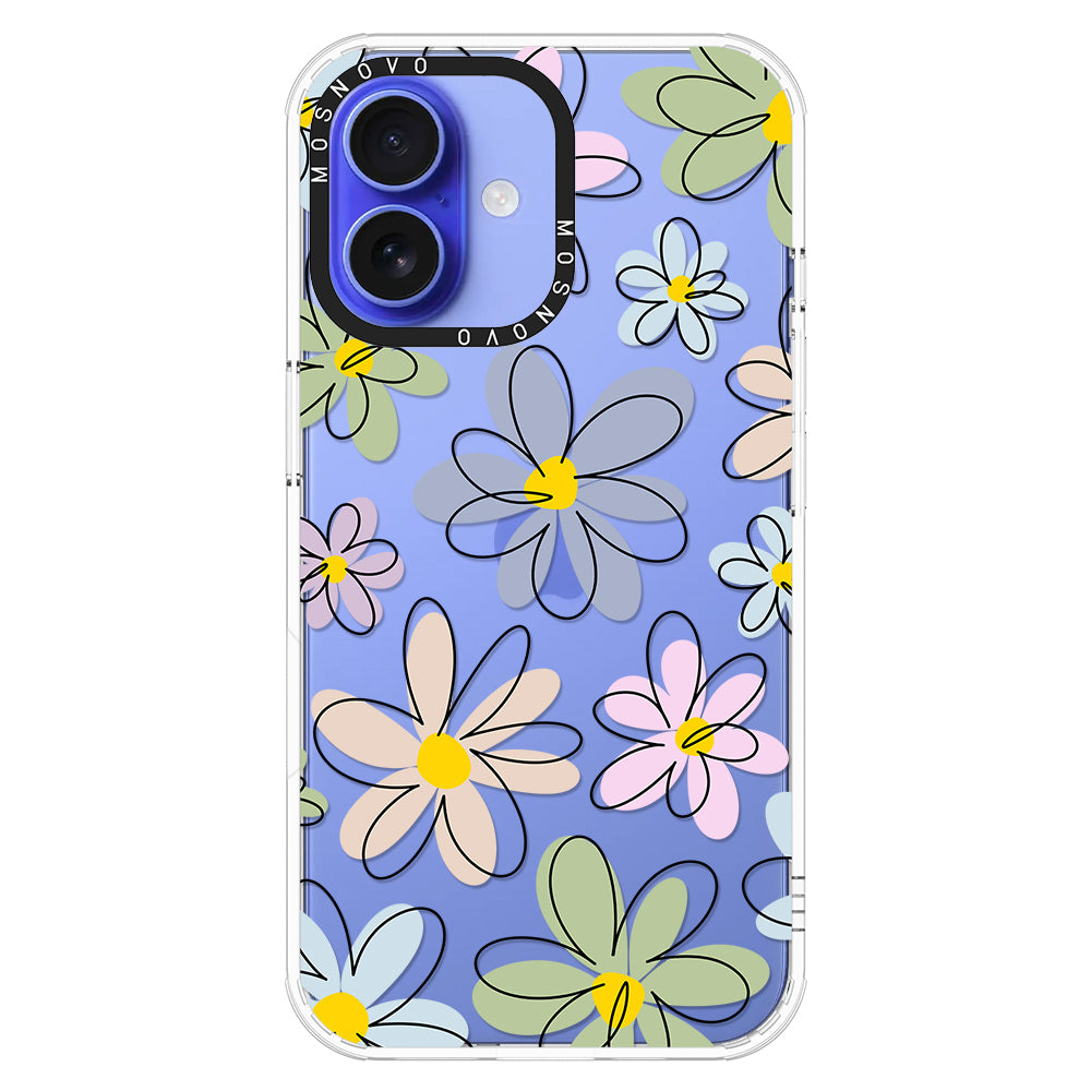 Linear Blooms Phone Case - iPhone 16 Case