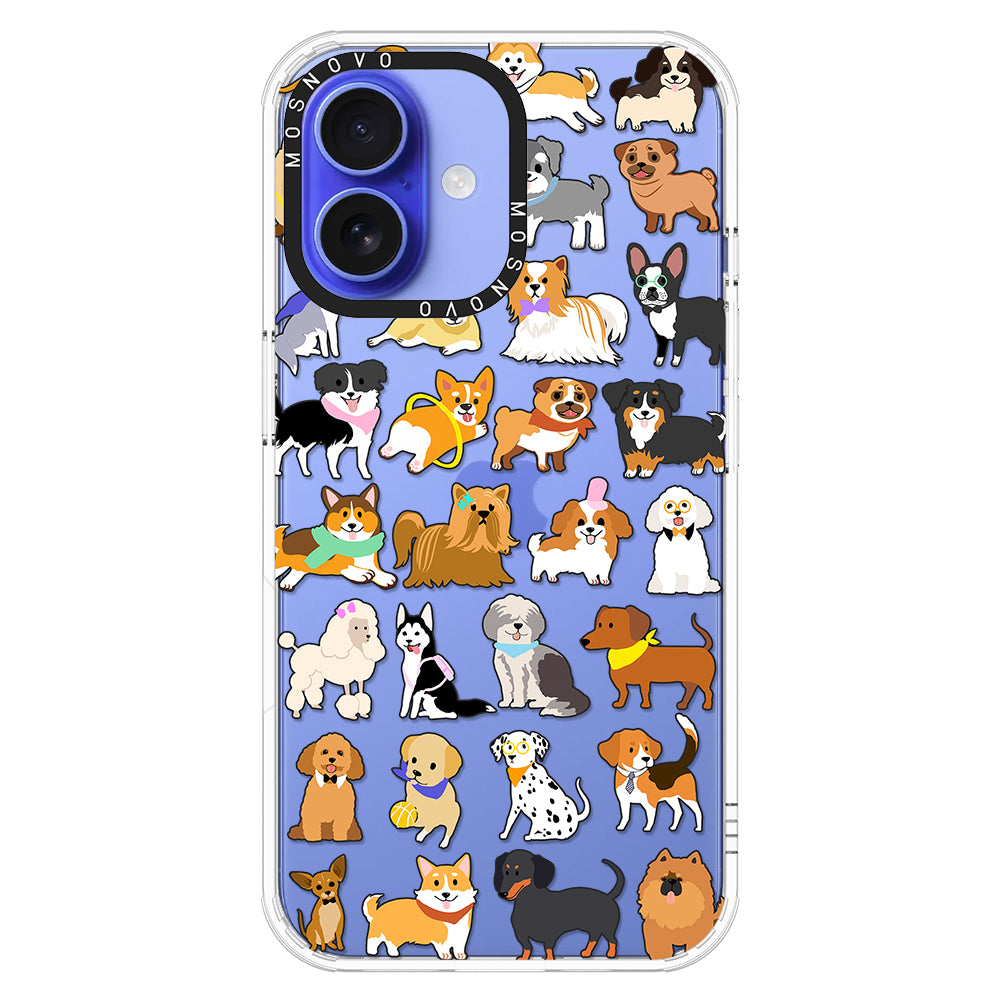 Cute Puppy Phone Case - iPhone 16 Case - MOSNOVO