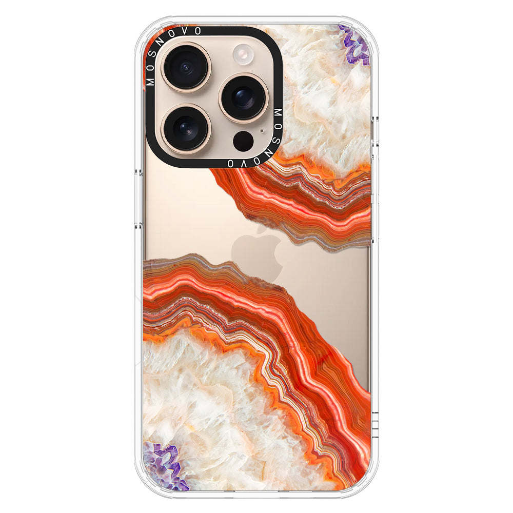 Agate Red Phone Case - iPhone 16 Pro Case - MOSNOVO