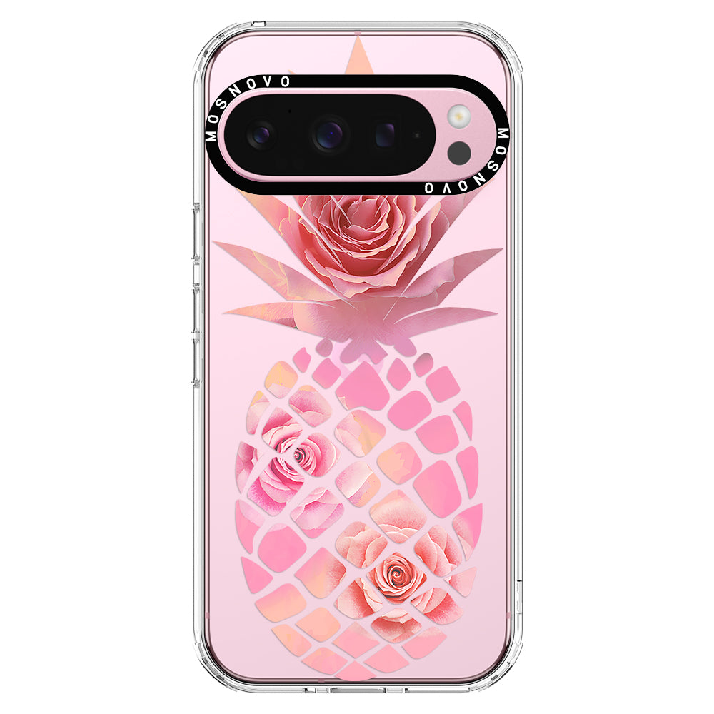 Pink Floral Pineapple Phone Case - Google Pixel 9 Pro Case